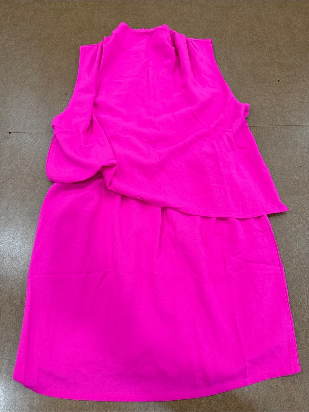 Shop the Mint Boutique Women’s Asymmetrical Dress in Hot Pink • Size Large